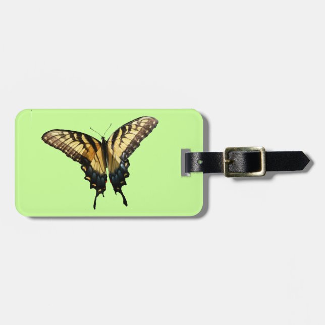 Swallowtail Butterfly III Beautiful Colourful Phot Luggage Tag (Front Horizontal)