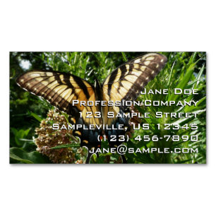 Swallowtail Butterfly III Beautiful Colourful Phot Magnetic Business Card