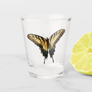 Swallowtail Butterfly III Beautiful Colourful Phot Shot Glass