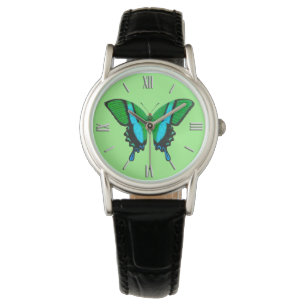 Swallowtail Butterfly in Green, Turquoise & Black Watch