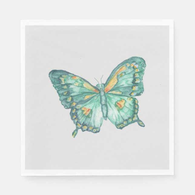 Swallowtail Butterfly on a paper napkin (Front)