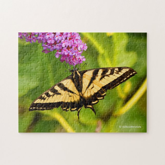 Swallowtail Butterfly on the Butterfly Bush Jigsaw Puzzle (Horizontal)
