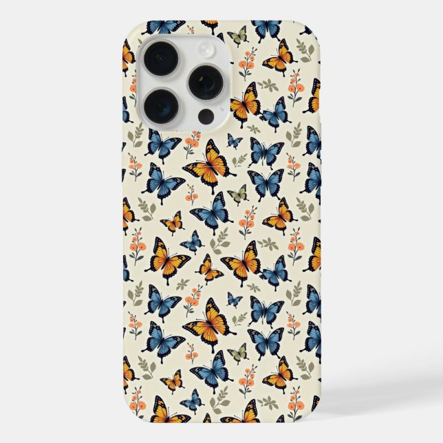 Swallowtail Butterfly Pattern iPhone/iPad Case (Back)