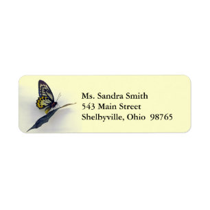 Swallowtail Butterfly Return Address Labels