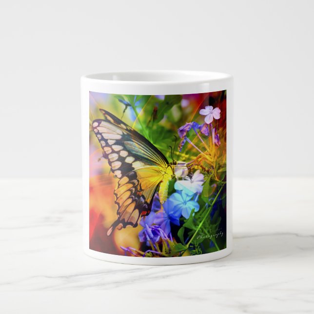 Swallowtail Delight JUMBO 20 oz coffee mug (Front)