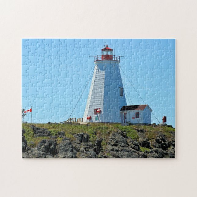 Swallowtail Lighthouse Grand Manan Jigsaw Puzzle (Horizontal)