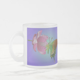 Swallowtail on Magnolia 10 z glass mug
