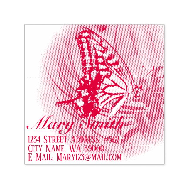 Swallowtail Self-inking Stamp (Design)