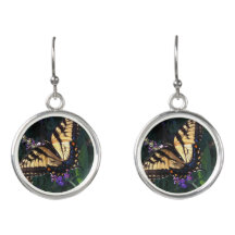 Swallowtail Silver Drop Earrings