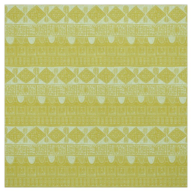 swallowtail stripe mint citron fabric (Swatch)