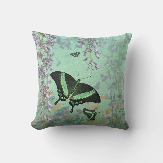 Swallowtail Summer Pillow (Front)
