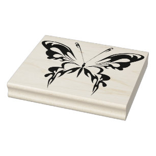 Swallowtail Tattoo Art Butterfly Rubber Stamp