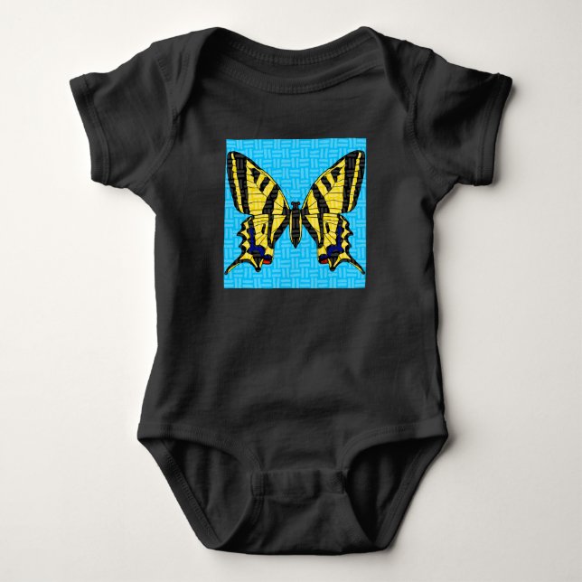 Swallowtail (vivid) - Baby Bodysuit (Front)