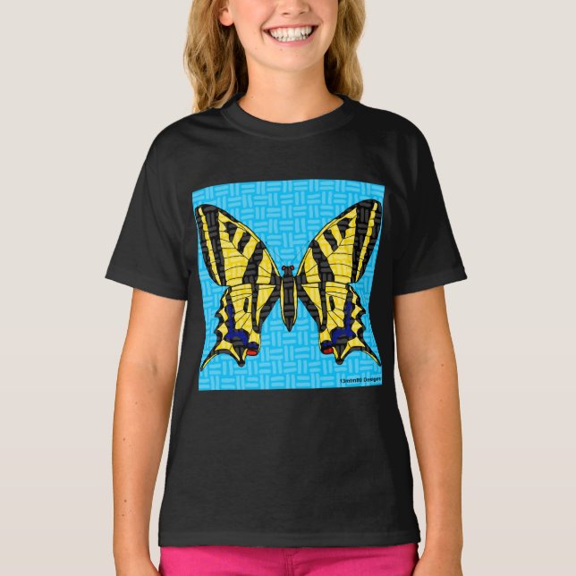 Swallowtail (vivid) - Girl's Basic T-Shirt (Front)