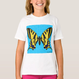 Swallowtail (white) - Girl's Basic T-Shirt