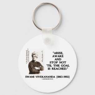 Swami Vivekananda Arise Awake Stop Not 'Til Goal Key Ring