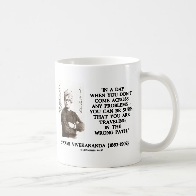 Swami Vivekananda Travelling In Wrong Path Coffee Mug (Right)
