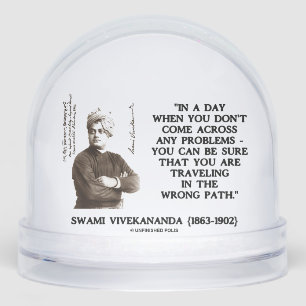 Swami Vivekananda Travelling In Wrong Path Snowglobe