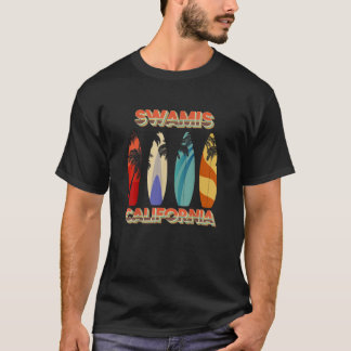 Swamis California Retro Surf Board  T-Shirt