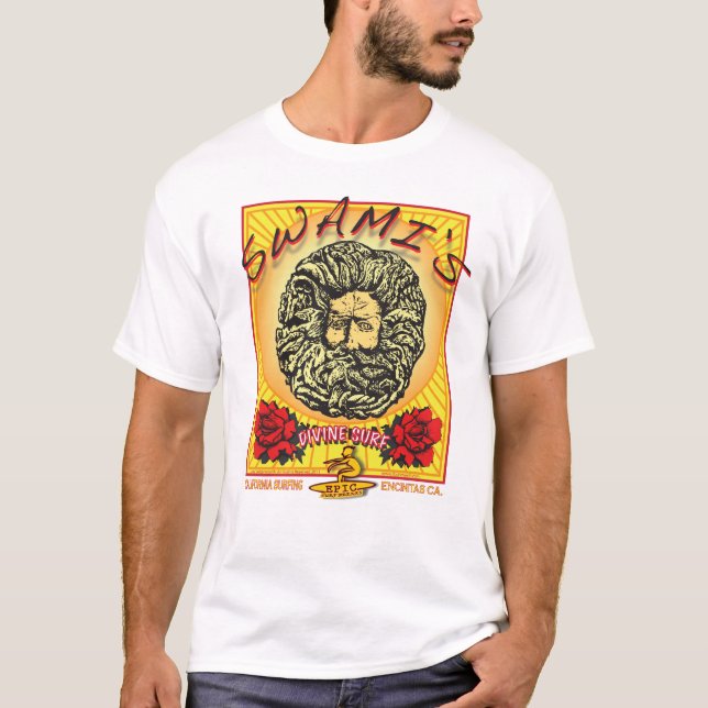 SWAMI'S ENCINITAS CALIFORNIA SURFING T-Shirt (Front)