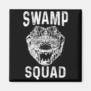 Swamp Alligator Squad Reptile Gator Lovers Funny Magnet