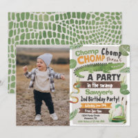 Swamp Birthday Invitation | Reptile Invitation