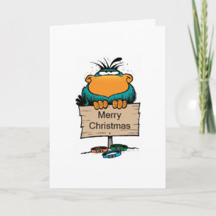 Swamp Bludgerigar Christmas Card