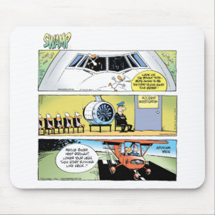 Swamp Cartoons Aviation Mousepad