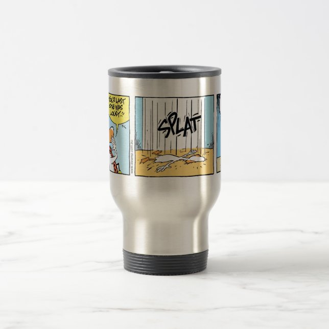 Swamp Ducks Landing Instructions Travel Mug (Center)