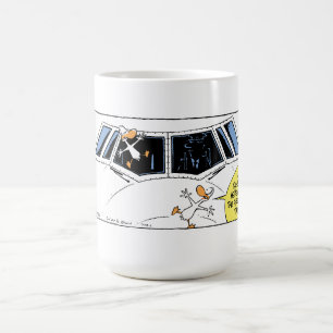 Swamp Ducks Mid Air Collision Coffee Mug