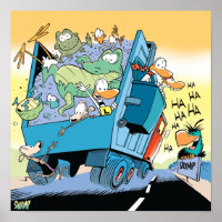 Swamp Dump Truck Poster