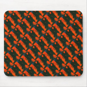 "Swamp Fire 2" Abstract Design Mousepad