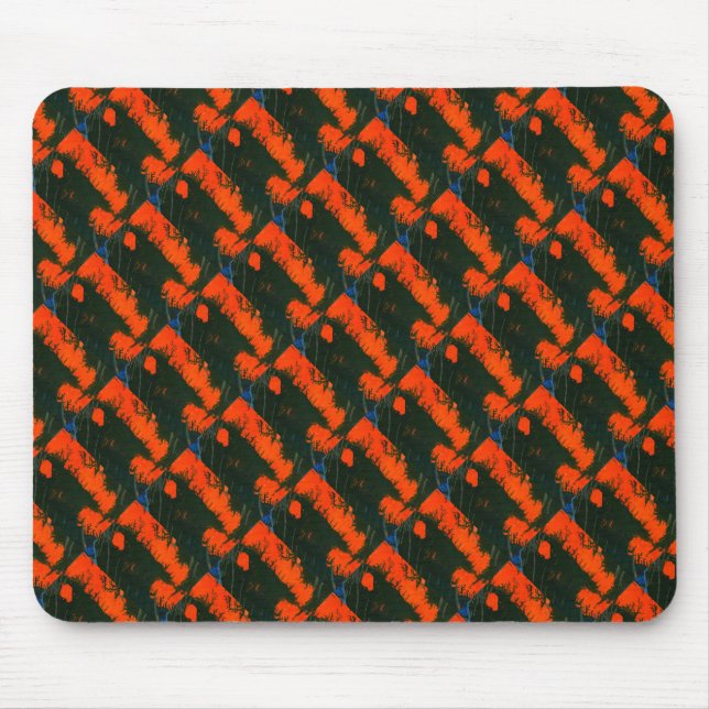 "Swamp Fire 2" Abstract Design Mousepad (Front)