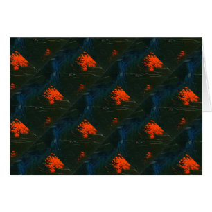"Swamp Fire #7" Abstract Design Greeting Card