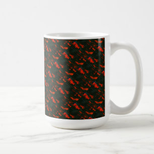 "Swamp Fire Tiled" Abstract Design Mug