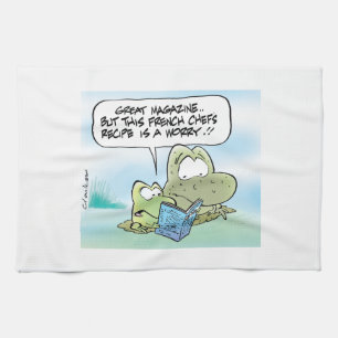 Swamp Frog Recipe Magazine Towel