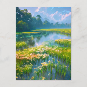 Swamp in the Heart of the Forest Postcard