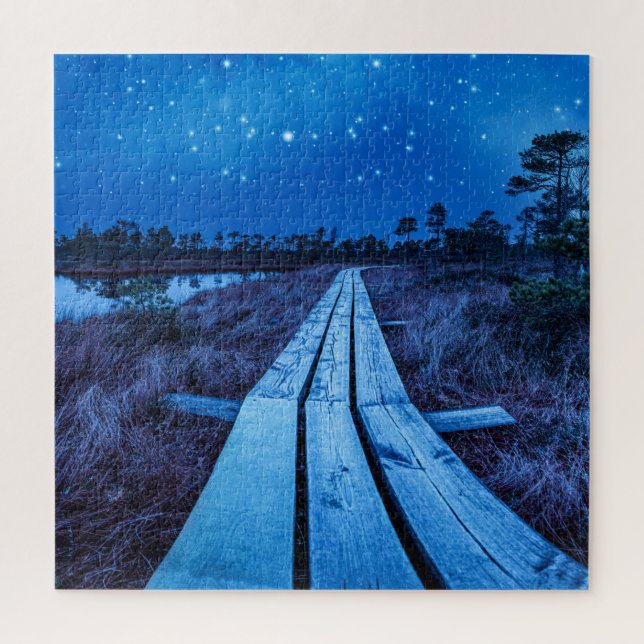 Swamp night jigsaw puzzle (Vertical)