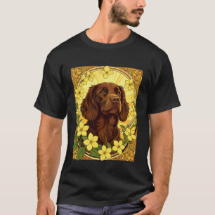 Swamp Poodle and Yellow Jasmine Flowers T-Shirt