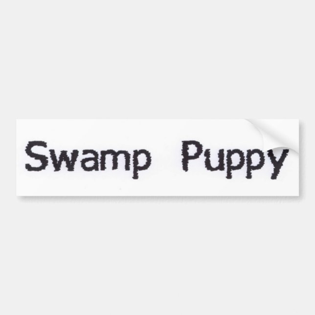 Swamp Puppy Bumper Sticker (Front)