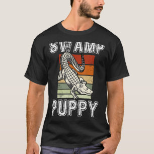 Swamp Puppy Cute Funny Sarcastic Alligator Crocodi T-Shirt