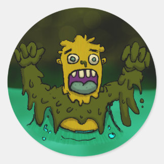 Swamp Thing Classic Round Sticker