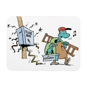 Swamp Turtle Electrician Magnet