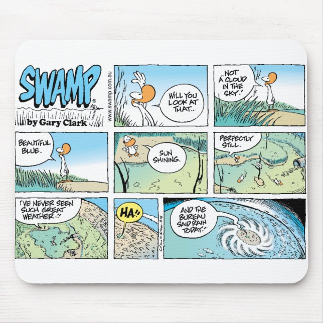 Swamp Weather Forecast Mousepad (Front)