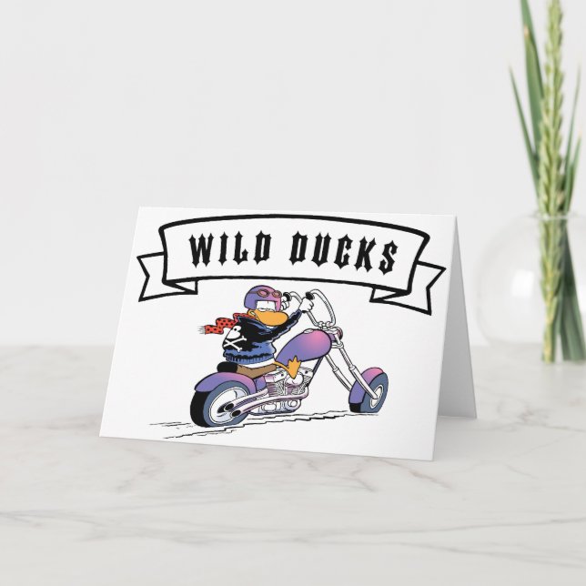 Swamp Wild Ducks Greeting Card (Front)