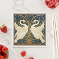 Swan and Rush and Iris, vintage design