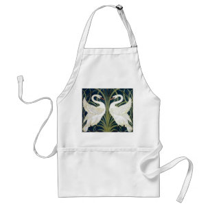 Swan and Rush and Iris wallpaper Apron