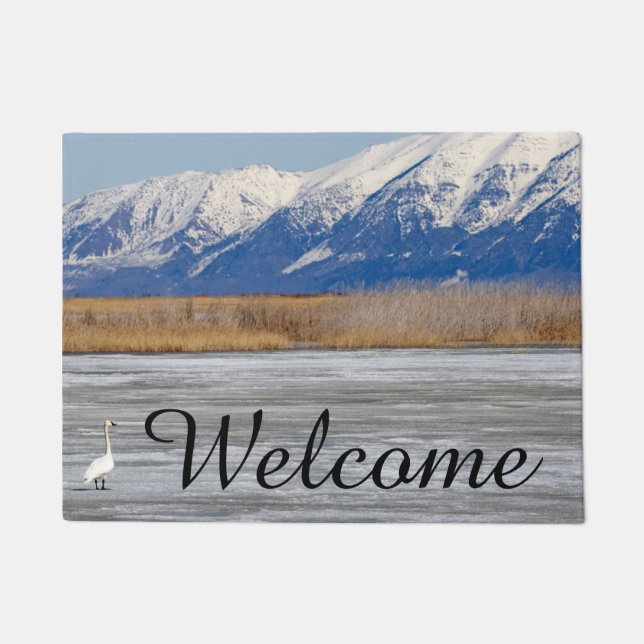 Swan and snow doormat (Front)