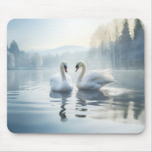 Swan Animal Bird Beauty Freedom Wilderness Nature Mouse Mat
