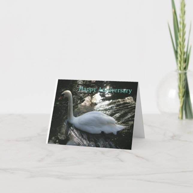 swan anniversary card (Front)